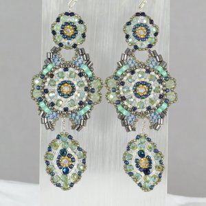 Vintage style beaded earrings